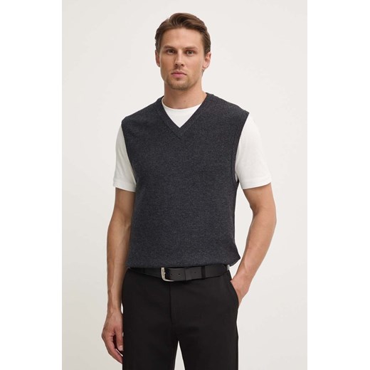 Theory kamizelka wełniana kolor szary N0981707 Theory XL ANSWEAR.com