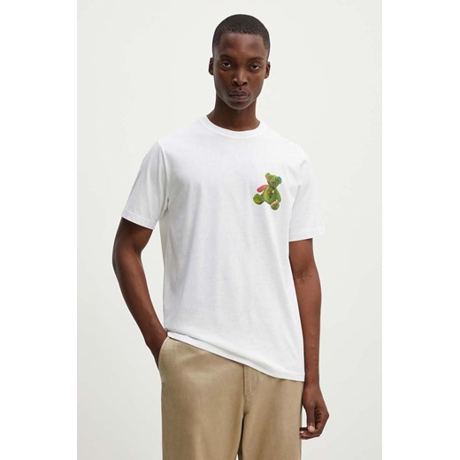 PS Paul Smith t-shirt bawełniany męski kolor biały z nadrukiem M2R.011R.NP4694 ze sklepu ANSWEAR.com w kategorii T-shirty męskie - zdjęcie 173852146