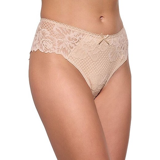 Koronkowe figi damskie beżowe 202, Kolor beżowy, Rozmiar S, Gabidar ze sklepu Intymna w kategorii Majtki damskie - zdjęcie 173853239