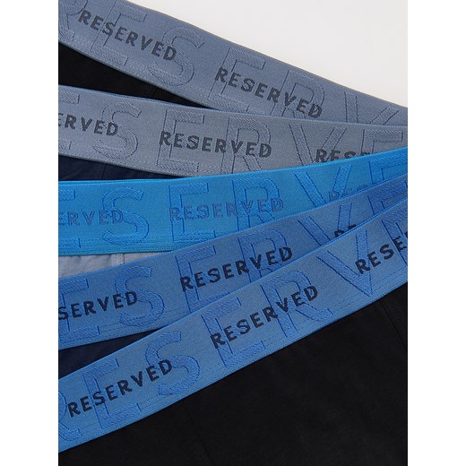 Reserved - 5 pack bokserek Long - czarny Reserved XL Reserved