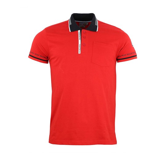 Peak Mountain Koszulka polo w kolorze czerwonym ze sklepu Limango Polska w kategorii T-shirty męskie - zdjęcie 173857466