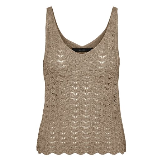 Vero Moda Top dzianinowy w kolorze khaki ze sklepu Limango Polska w kategorii Bluzki damskie - zdjęcie 173858056
