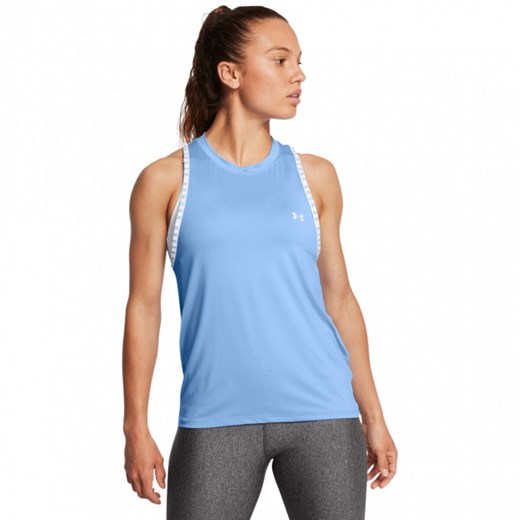 Damski top treningowy Under Armour Knockout Novelty Tank - niebieski ze sklepu Sportstylestory.com w kategorii Bluzki damskie - zdjęcie 173859455
