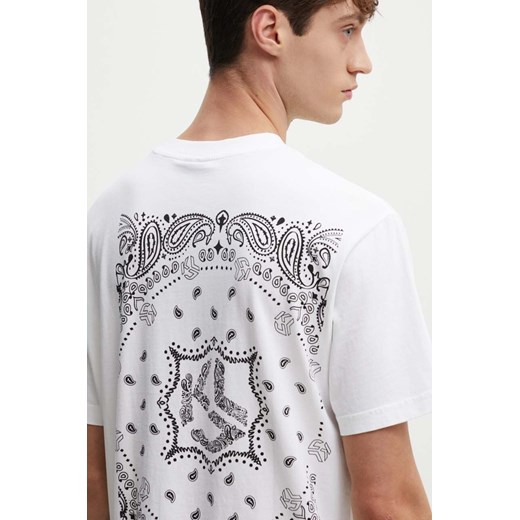 Karl Lagerfeld Jeans t-shirt bawełniany męski kolor biały z nadrukiem 245D1704 ze sklepu ANSWEAR.com w kategorii T-shirty męskie - zdjęcie 173860165