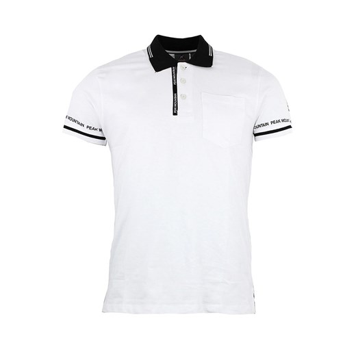 Peak Mountain Koszulka polo w kolorze białym ze sklepu Limango Polska w kategorii T-shirty męskie - zdjęcie 173861025
