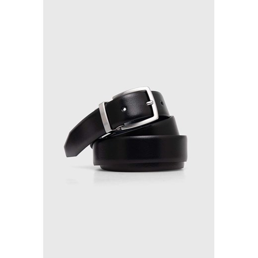Armani Exchange pasek skórzany dwustronny męski kolor czarny 951420 4F901 ze sklepu ANSWEAR.com w kategorii Paski męskie - zdjęcie 173861657