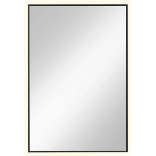 Czarne lustro prostokątne led 60x90 cm M1-N84 ze sklepu Edinos.pl w kategorii Lustra - zdjęcie 173862675