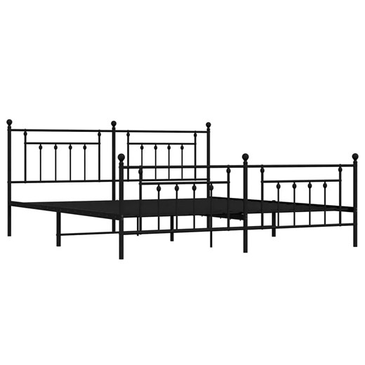Czarne łózko małżeńskie  w stylu loft 180x200cm - Ringo ze sklepu Edinos.pl w kategorii Łóżka i materace - zdjęcie 173862809