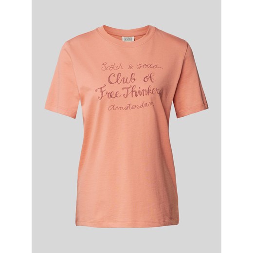 T-shirt z nadrukiem z napisem i logo ze sklepu Peek&Cloppenburg  w kategorii Bluzki damskie - zdjęcie 173863517