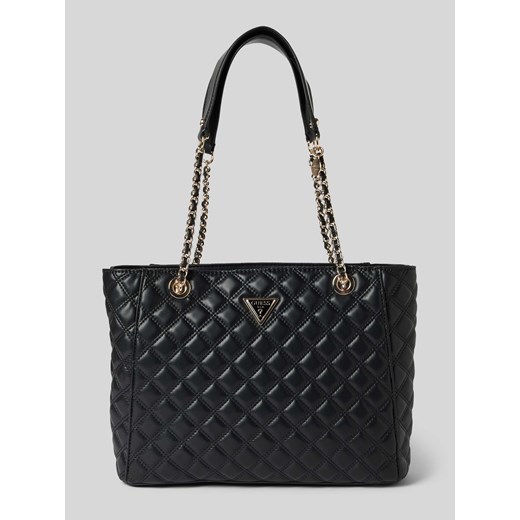 Torba tote z fakturowanym wzorem model ‘GIULLY’ Guess One Size Peek&Cloppenburg 