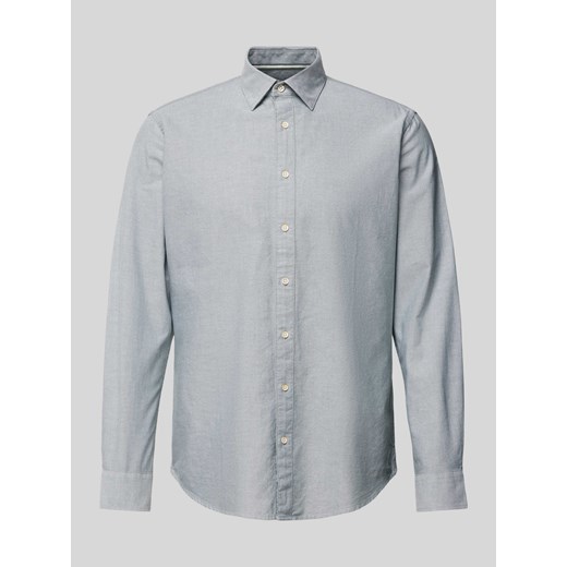 Koszula biznesowa o kroju slim fit z kołnierzykiem typu kent ze sklepu Peek&Cloppenburg  w kategorii Koszule męskie - zdjęcie 173864295