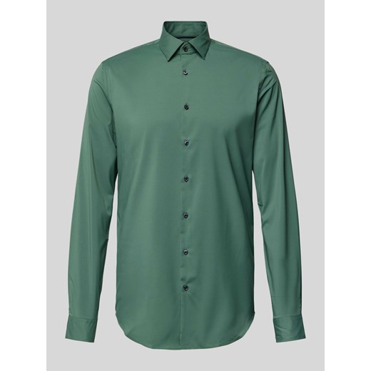Koszula biznesowa o kroju slim fit z kołnierzykiem typu kent ze sklepu Peek&Cloppenburg  w kategorii Koszule męskie - zdjęcie 173864326
