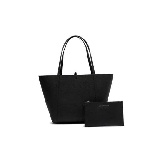 Shopper bag Armani Exchange ze skóry ekologicznej