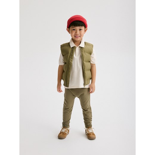 Reserved - Bawełniane legginsy - ciemnozielony Reserved 86 (12-18 m.) Reserved