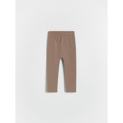 Reserved - Bawełniane legginsy - brązowy Reserved 80 (9-12 m.) Reserved