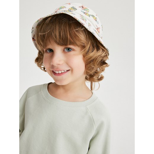 Reserved - Bucket hat SpongeBob - złamana biel Reserved 1-3 lata Reserved wyprzedaż