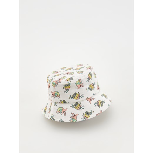 Reserved - Bucket hat SpongeBob - złamana biel ze sklepu Reserved w kategorii Czapki dziecięce - zdjęcie 173870956