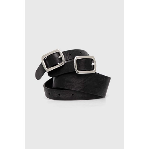 MM6 Maison Margiela pasek skórzany damski kolor czarny SA5TP0009 One size ANSWEAR.com