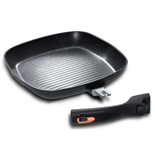 Grillowa patelnia z odpinaną rączką M3-R68 ze sklepu Edinos.pl w kategorii Naczynia - zdjęcie 173875779