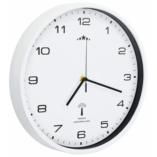 Biały okrągły zegar wiszący 31 cm Z2-C53 ze sklepu Edinos.pl w kategorii Zegary - zdjęcie 173875817