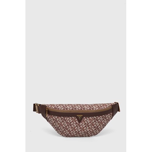 Guess nerka TORINO kolor brązowy HMTOGW P4388 ze sklepu ANSWEAR.com w kategorii Nerki - zdjęcie 173877566