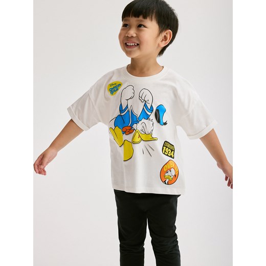 Reserved - T-shirt Kaczor Donald - złamana biel Reserved 80 (9-12 m.) Reserved