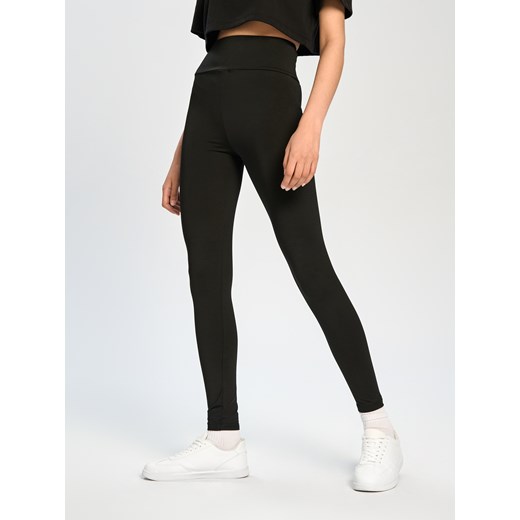 Sinsay - Legginsy z wysokim stanem - czarny Sinsay L Sinsay