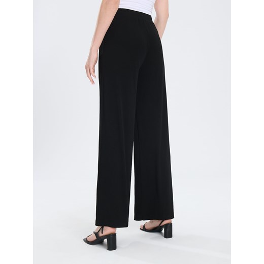Sinsay - Spodnie wide leg - czarny Sinsay XS Sinsay