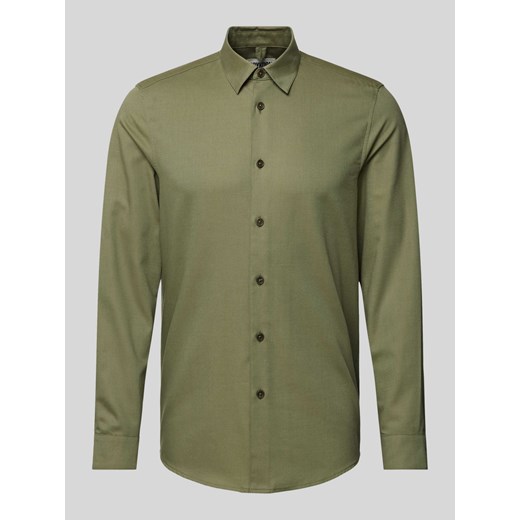 Koszula casualowa o kroju regular fit z kołnierzykiem typu kent model ‘RAMIS’ ze sklepu Peek&Cloppenburg  w kategorii Koszule męskie - zdjęcie 173885827