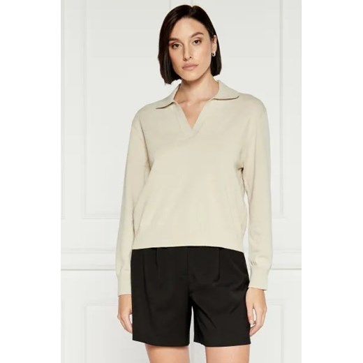 Samsøe Samsøe Sweter SAWADA | Regular Fit | z dodatkiem lnu ze sklepu Gomez Fashion Store w kategorii Swetry damskie - zdjęcie 173886059