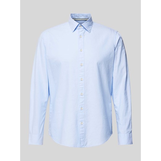 Koszula biznesowa o kroju slim fit z kołnierzykiem typu kent ze sklepu Peek&Cloppenburg  w kategorii Koszule męskie - zdjęcie 173887528