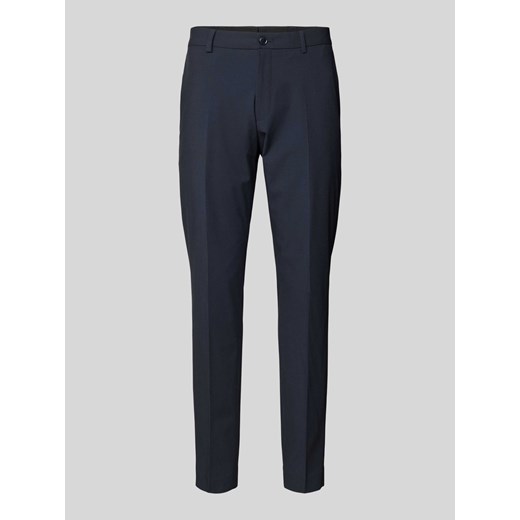 Spodnie do garnituru o kroju tapered fit w kant model ‘Pure Flex’ ze sklepu Peek&Cloppenburg  w kategorii Spodnie męskie - zdjęcie 173887726