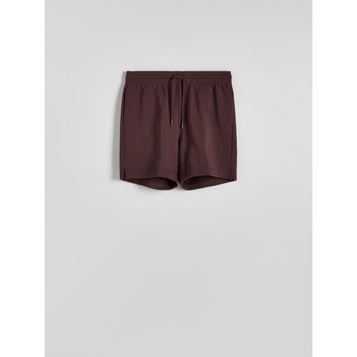 Reserved - Dresowe szorty jogger - burgundowy Reserved XL okazja Reserved
