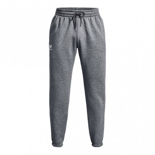 Męskie spodnie dresowe Under Armour UA Essential Fleece Jogger - szare ze sklepu Sportstylestory.com w kategorii Spodnie męskie - zdjęcie 173889115