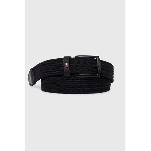 Tommy Hilfiger pasek męski kolor czarny AM0AM12548 ze sklepu ANSWEAR.com w kategorii Paski męskie - zdjęcie 173890146