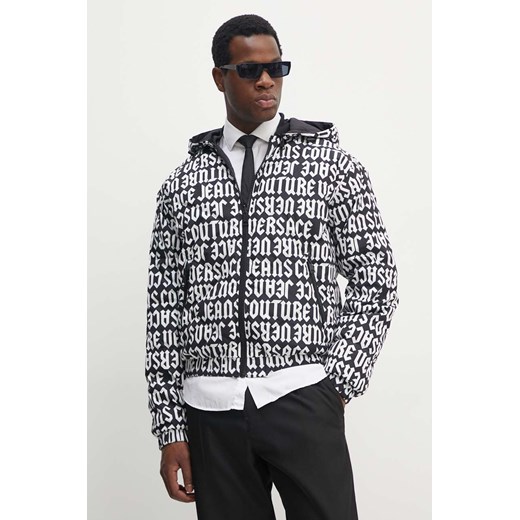 Versace Jeans Couture kurtka dwustronna męska kolor czarny przejściowa 77GAUD16 CQD53 ze sklepu ANSWEAR.com w kategorii Kurtki męskie - zdjęcie 173894326