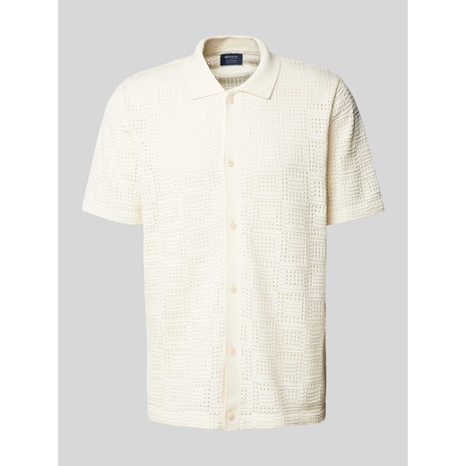 Koszula casualowa o kroju regular fit z haftem angielskim ze sklepu Peek&Cloppenburg  w kategorii Koszule męskie - zdjęcie 173895159