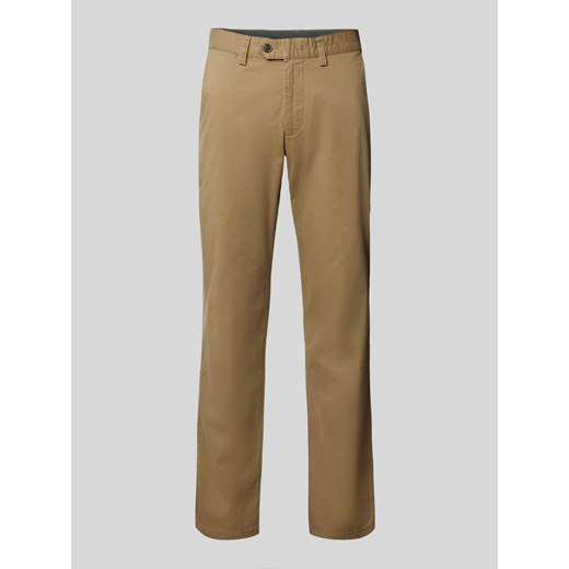 Chinosy o kroju tapered fit z kieszeniami z tyłu ze sklepu Peek&Cloppenburg  w kategorii Spodnie męskie - zdjęcie 173895235