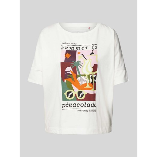 T-shirt z okrągłym dekoltem model ‘Dacina’ ze sklepu Peek&Cloppenburg  w kategorii Bluzki damskie - zdjęcie 173895467
