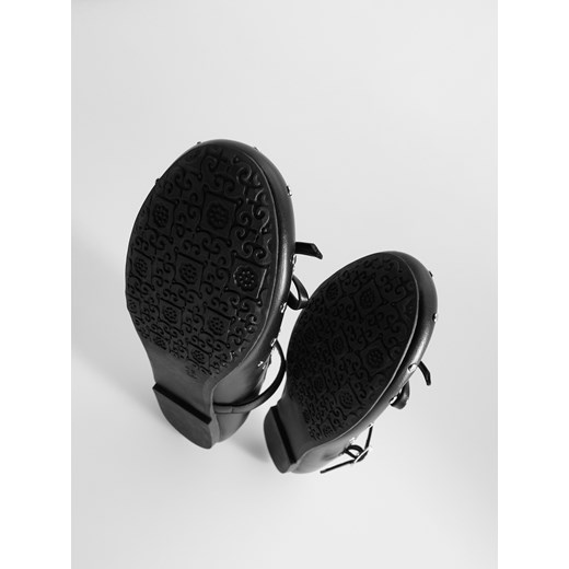 Reserved - Baleriny z dżetami - czarny Reserved 39 Reserved