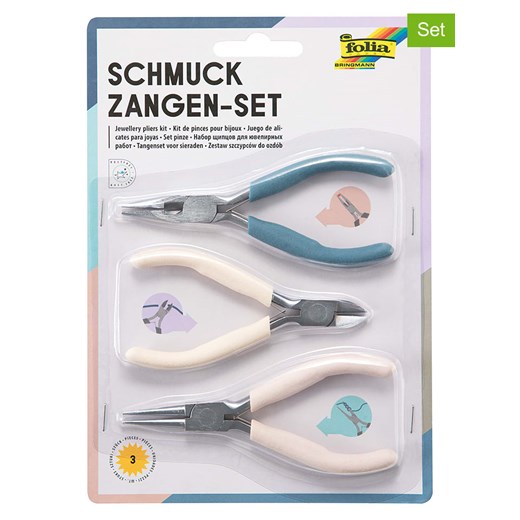 folia PAPER Szczypce jubilerskie (3 szt.) w kolorze biało-niebieskim ze sklepu Limango Polska w kategorii Zabawki - zdjęcie 173900447