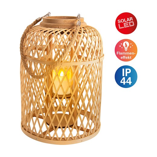 näve Lampa solarna LED w kolorze jasnobrązowym - wys. 38 cm ze sklepu Limango Polska w kategorii Dekoracje i akcesoria ogrodowe - zdjęcie 173903125
