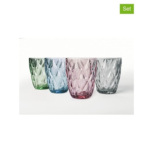 Villa d´Este Szklanki (4 szt.) &quot;Renaissance&quot; w różnych kolorach - 240 ml ze sklepu Limango Polska w kategorii Naczynia - zdjęcie 173903538