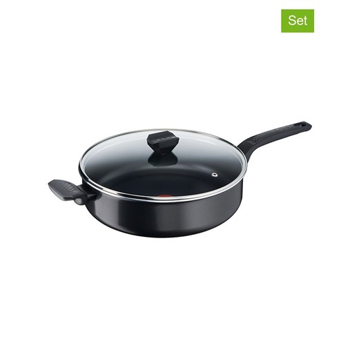 Tefal 2-częściowy zestaw &quot;Easy Cook &amp; Clean&quot; w kolorze czarnym - Ø 28 cm ze sklepu Limango Polska w kategorii Garnki - zdjęcie 173904926