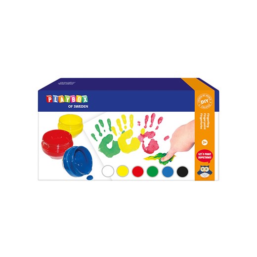 Playbox Farby do malowania palcami - 6 x 50 ml - 3+ ze sklepu Limango Polska w kategorii Zabawki - zdjęcie 173905825
