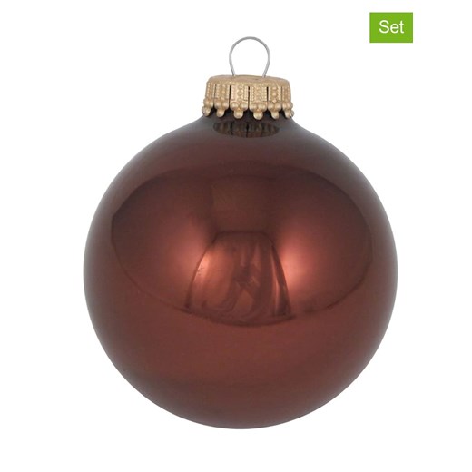 Krebs Glas Lauscha Bombki (8 szt.) w kolorze brązowym ze sklepu Limango Polska w kategorii Dekoracje bożonarodzeniowe - zdjęcie 173905849