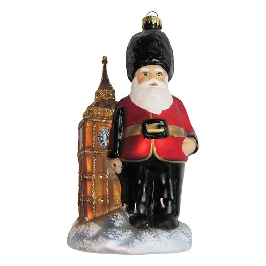 Krebs Glas Lauscha Ozdoba choinkowa ze wzorem - dł. 15 cm ze sklepu Limango Polska w kategorii Dekoracje bożonarodzeniowe - zdjęcie 173905867
