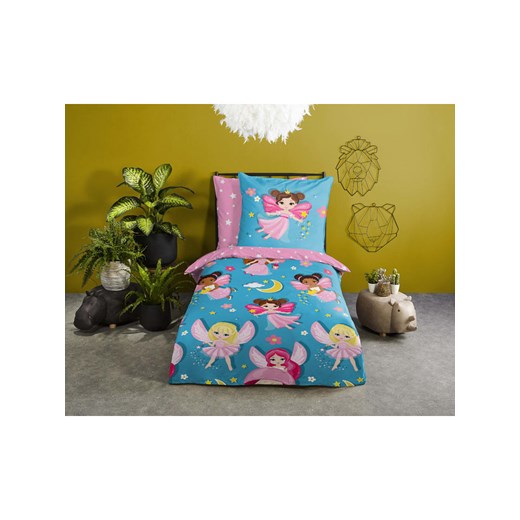 Good Morning Komplet pościeli w kolorze błękitno-jasnoróżowym Good Morning 135x200 cm Limango Polska promocyjna cena