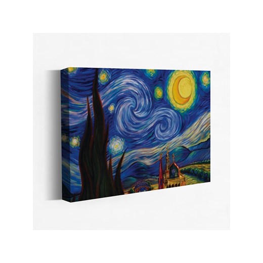 Pandora Trade Druk na płótnie &quot;Van Gogh - Stary Night&quot; - 90 x 60 cm ze sklepu Limango Polska w kategorii Obrazy - zdjęcie 173906348