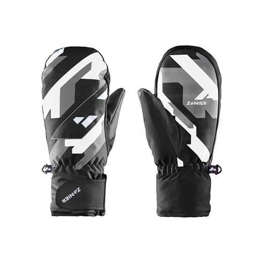 Zanier Rękawice narciarskie unisex &quot;Melau GTX&quot; w kolorze czarno-szarym ze sklepu Limango Polska w kategorii Rękawiczki męskie - zdjęcie 173906686